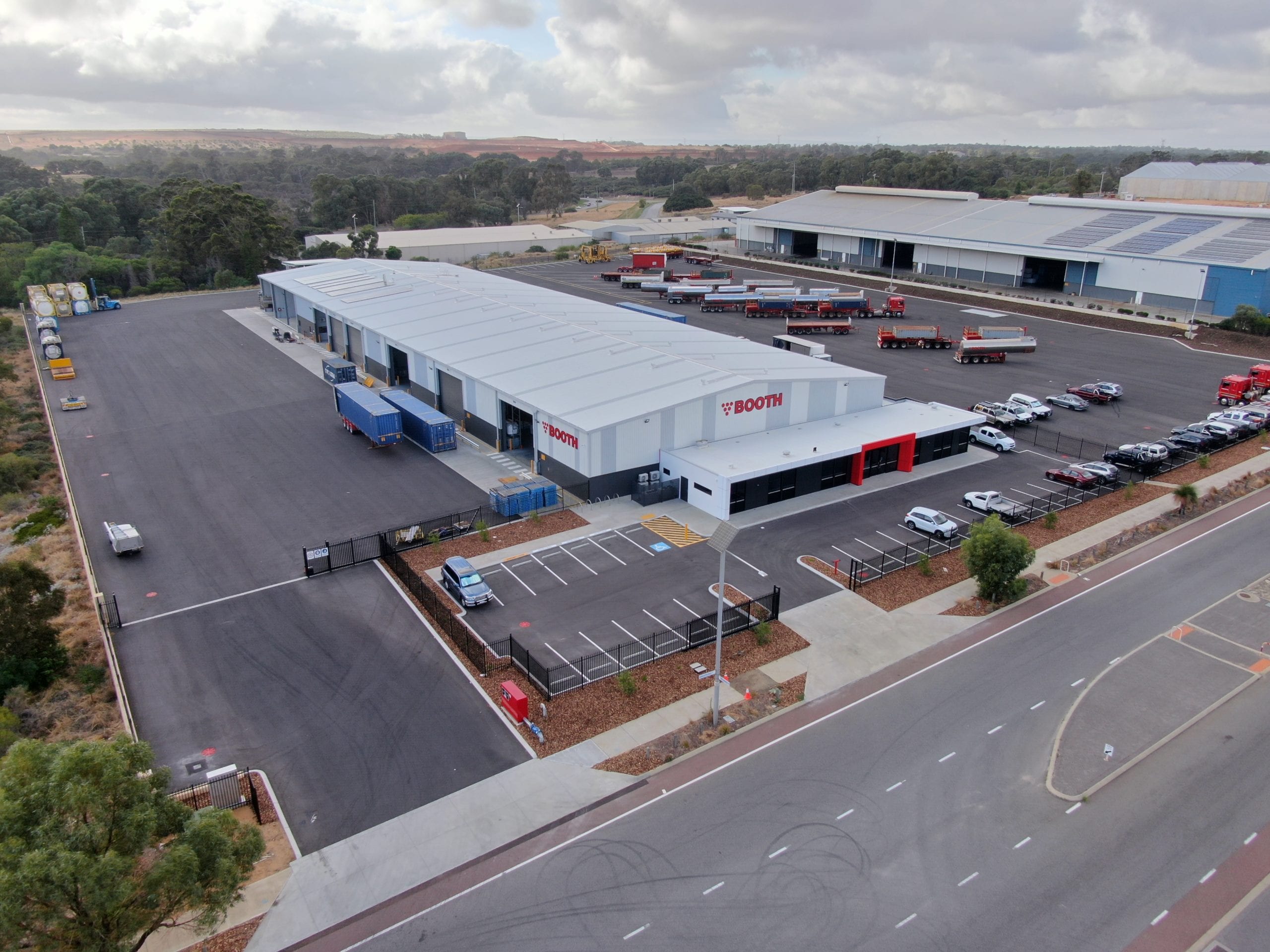 Booth warehouse skyview