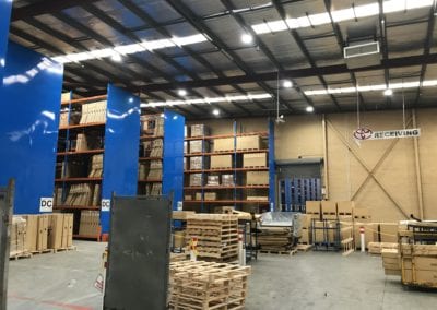 Toyota warehouse receiving bay